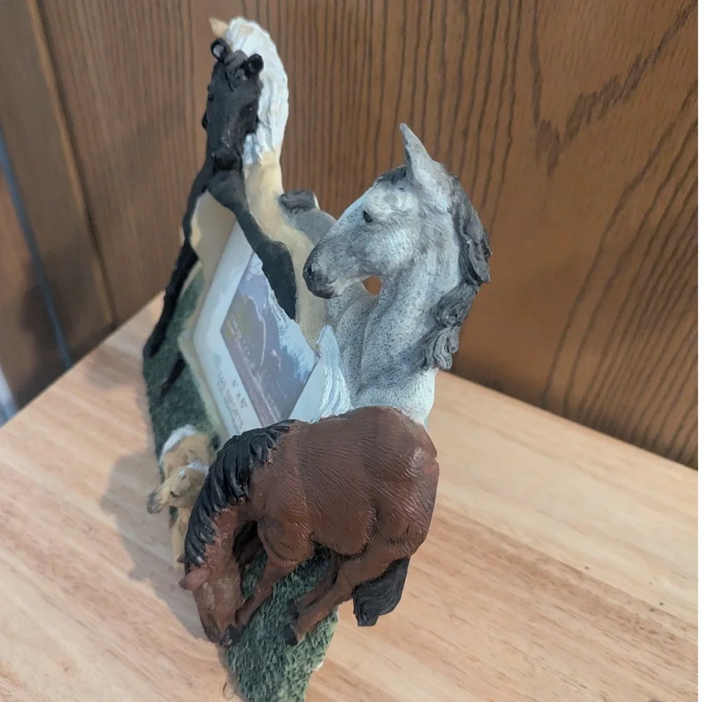 VTG Horse Resin 3D Picture Frame 4x6 Western Equestrian Decor Cowboy E&S Imports